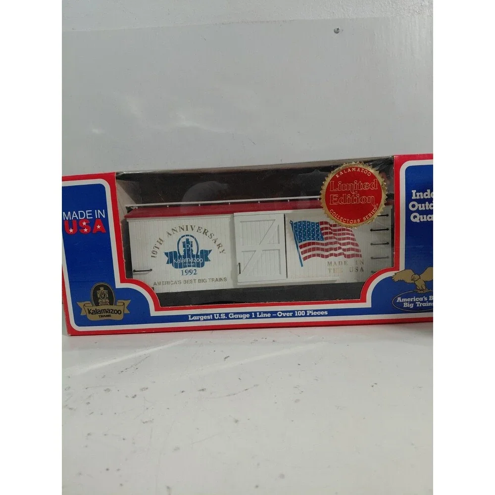 Kalamazoo Trains G Gauge Model Railroad 1992 10th Anniversary Boxcar w/Box